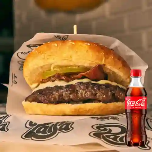 Combo Hamburguesa Sencilla + Coca Cola Original 400 ml