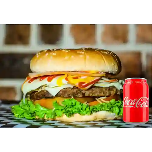 Combo Super Hamburguesa +Cocacola Orig 355ml