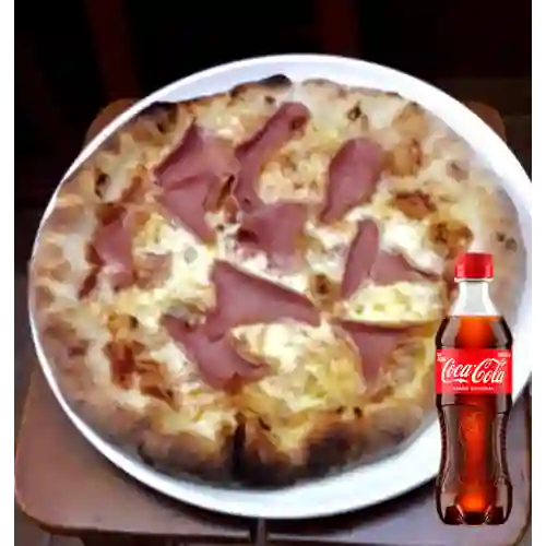 Combo Pizza Jamón + Coca Cola Original 400 ml