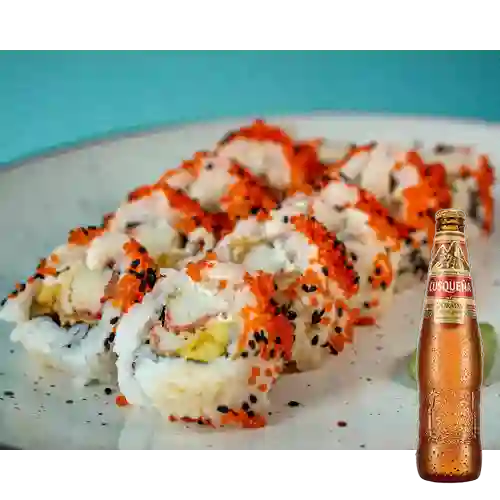 Combo Sushi Kurayami Roll + Cusqueña Dorada 330 ml