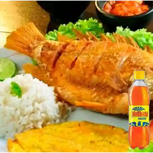 Combo Mojarra Frita + Colombiana 400 ml