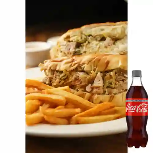 Combo Chuzo Pan Pollo Rancgero +Cocacola Light 400ml