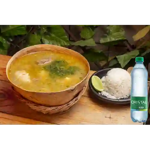 Combo Sancocho Trifásico + Cristal Con Gas 600 ml