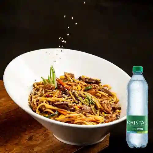 Combo Pastas Teriyaky + Agua con Cristal con Gas
