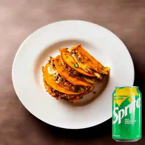 Combo Taco Quesabirria X2 + Sprite Original 330ml