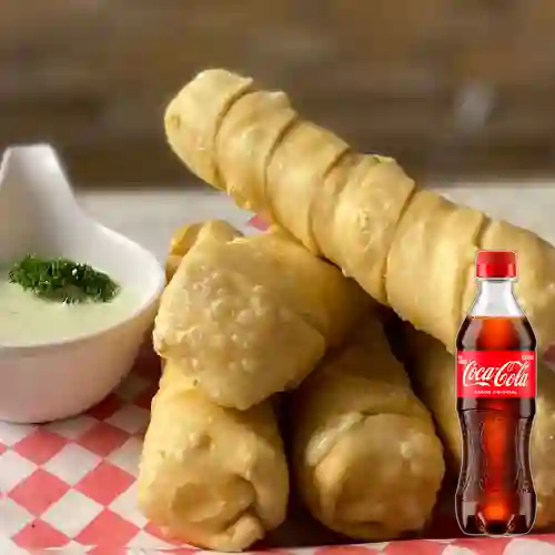 Tequeños (palitos de Queso) + Cocacola Org 400ml