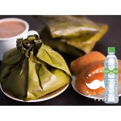 Combo Tamal Tolimense + Agua Brisa con Gas 600 ml