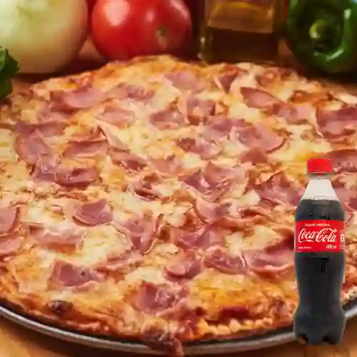Combo Pizza de Jamón + Coca-Cola