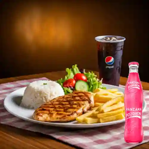 Combo Pechuga a la Plancha + Postobón Manzana 350 ml