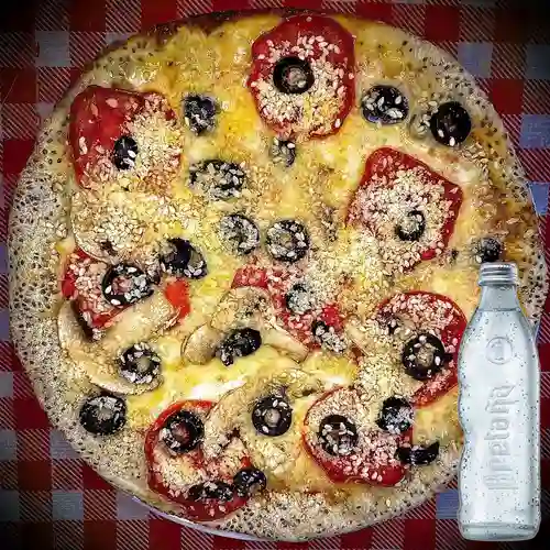 Combo Pizza Lorito Lorudo + Soda Bretaña 300ml