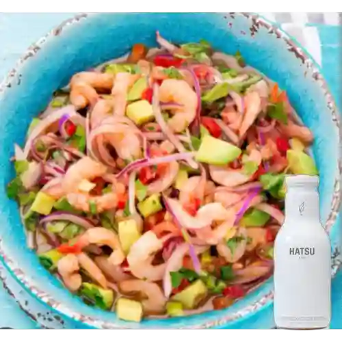 Ceviche Mixto Especial Peruano +Hatsu Blanco Mangostino 250ml