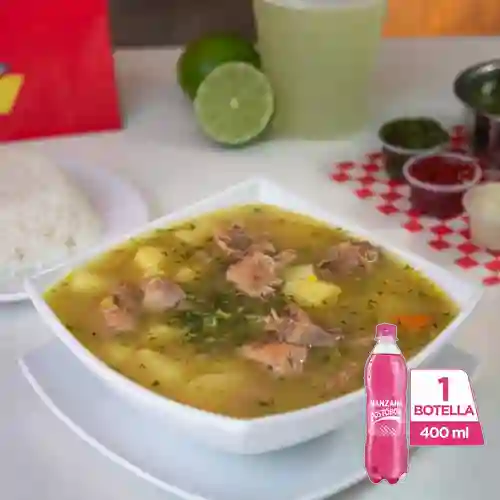Combo Sopa de Menudencias + Postobón Manzana 400 ml