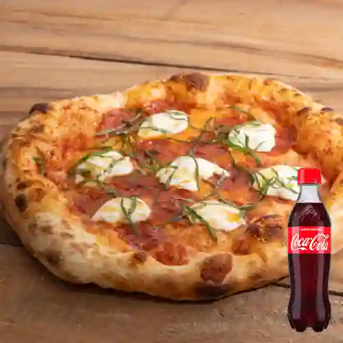 Pizza Pepperoni&Stracciatella +Cocacola Org 400ml