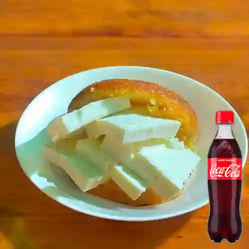 Combo Arepa de Choclo con Queso + Cocacola Orig 400 ml