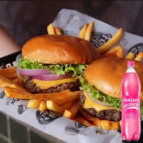 Combo para Dos + Postobón Manzana 1.5 l
