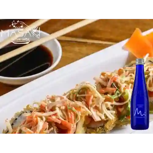 Tiger Roll Tempurizado +Agua Manantial S/gas 300ml
