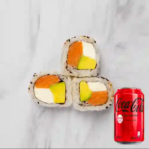 Combo Philadelphia Roll + Coca Cola Sin Azúcar 330ML