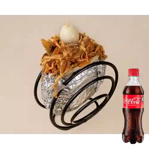Combo Arepa con Todo + Gaseosa Personal 400Ml