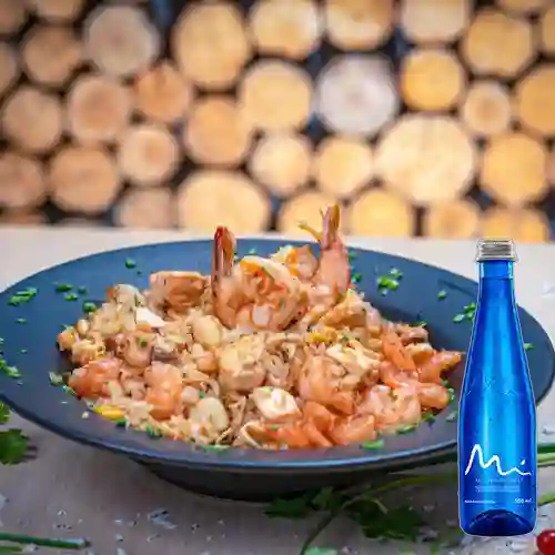 Combo Arroz Chaufa + Manantial Sin Gas 500 ml