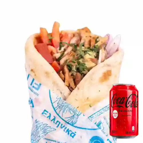 Combo Gyro de Pollo + Coca Cola Sin Azúcar 330ML