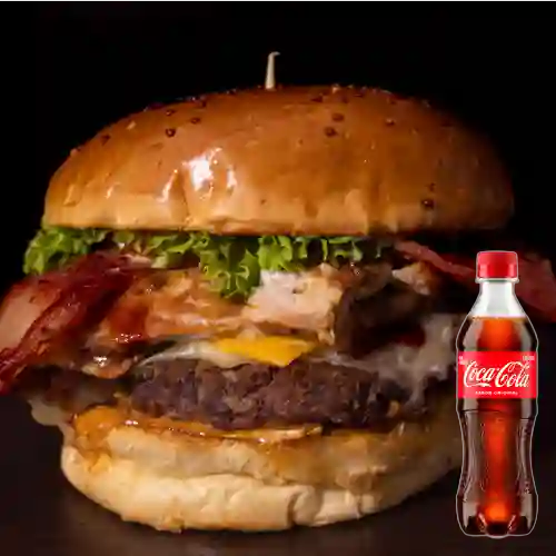 Combo Hamburguesa la Atrevida +Cocacola Orig 400ml