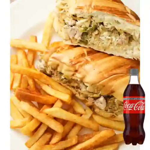 Combo Chuzo Pan Mixto + Coca-Cola Sabor Ligero 400 ml