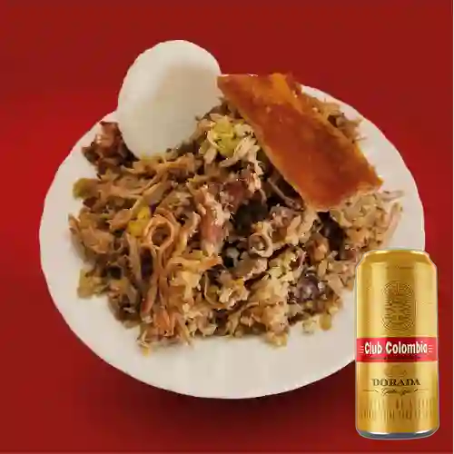 Combo Lechona 200 gr + Club Colombia Dorada Lata