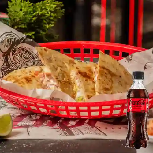Combo Quesadilla Al Pastor +Gaseosa Cocacola S/az