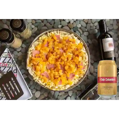 Combo Pizzeta Hawaiana + Club col. Dorada Lta 330ml