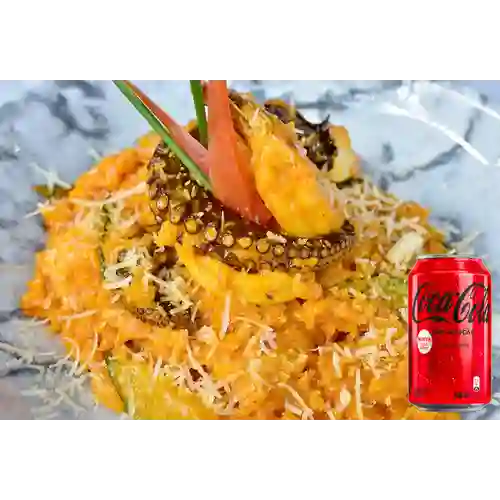 Combo Risotto de Pulpo + Coca Cola Sin Azúcar 330ML