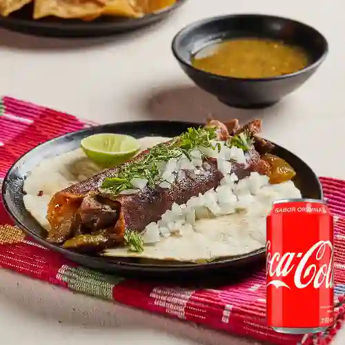 Combo Costra de Pastor +Cocacola Orig 355ml.
