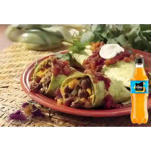 Combo Burrito Tex Mex +Del valle Fresh Citrus 400ml
