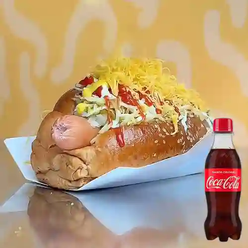 Combo Perro Caliente + Coca-Cola Sabor Original 250 ml