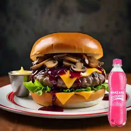 Combo Burger Suiza + Manzana 400