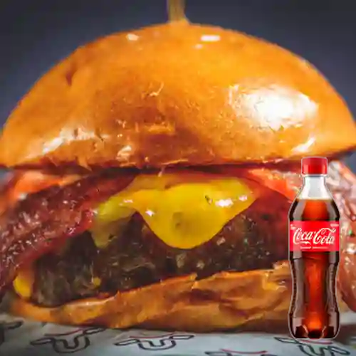 Combo Cheese Burguer 250 + Coca Cola Original 400 ml