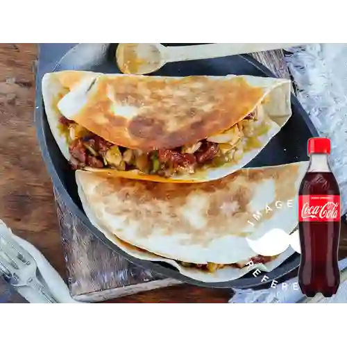 Combo Quesadilla Mixta +Cocacola Orig 400ml