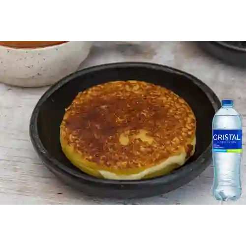 Combo Arepa Chócolo + Agua Cristal 300 ml