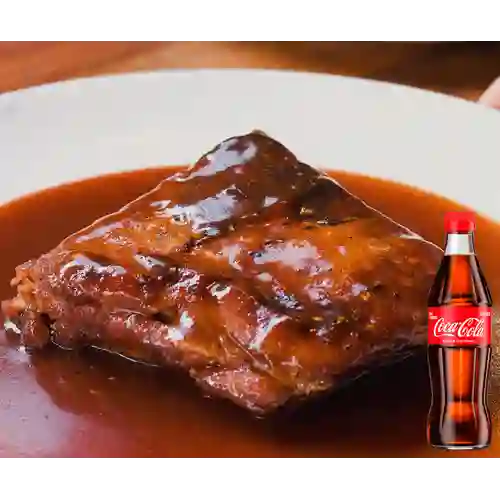 Combo Costillas de Cerdo BBQ +Cocacola Orig 300ML