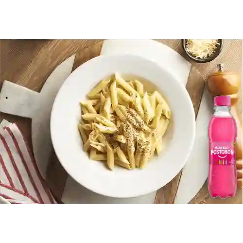 Combo Pasta Alfredo + Manzana 250 ml