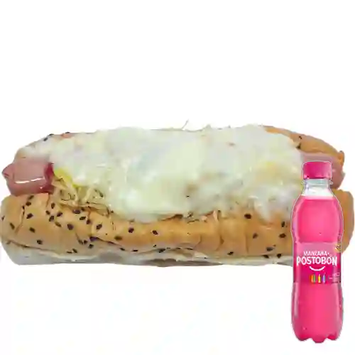 Combo Perro Especial + Postobón Manzana 250 ml
