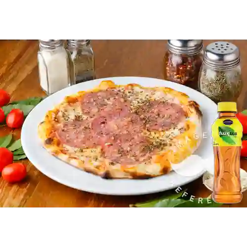 Combo Pizza de Salami Personal + Fuze Tea Limón 400ML