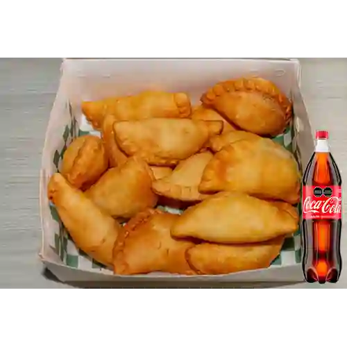 Combo Bandeja Fritas Empanadas X15 +Cocacola Orig 1.5l