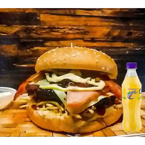 Combo Hamburguesa Especial + Quatro Original 400ML