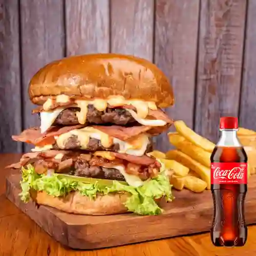 Combo Hamburguesa Poderosa + Coca Cola Original 400 ml