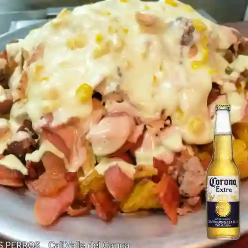 Combo Salchitodo X2 + Cerveza Corona Bot. 355ml