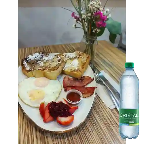 Combo Tostadas Francesas&Huevos +Cristal C/Gas 600ml