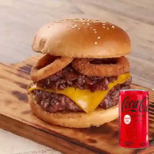 Combo Hamburguesa Sweet Bacon + Coca Cola Sin Azúcar Lata 235 ml