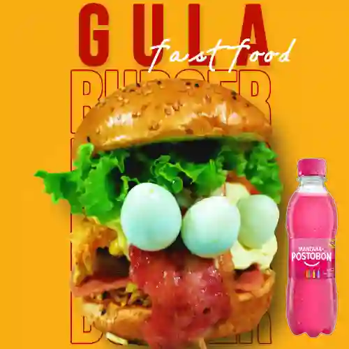 Combo Hamburguesa Gula + Manzana 250 ml
