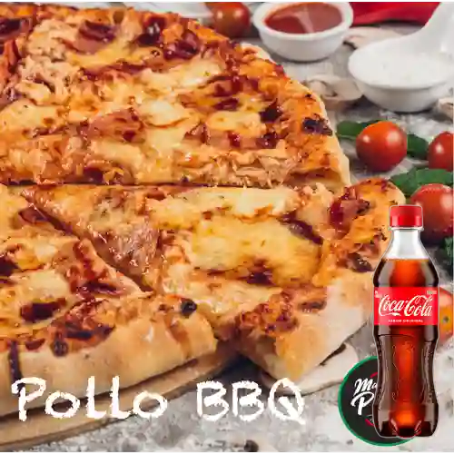 Combo Pizza Pollo Barbecue. + Cocacola Orig 400ml