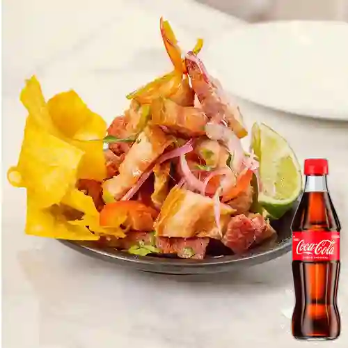 Combo Ceviche de Chicharron + Coca Cola Original 300ML